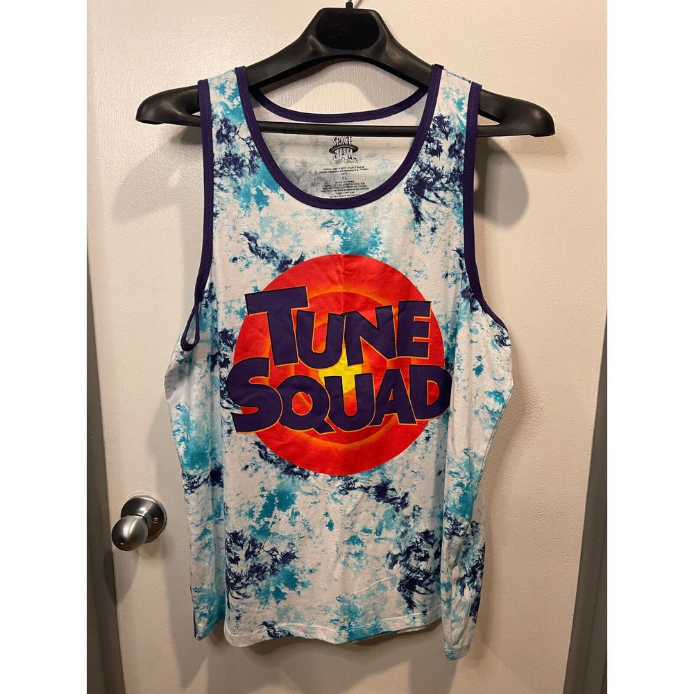 Tune Squad Tank Top Size XL Space Jam Looney Tunes Tie-Dye‎